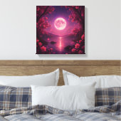 Toile Moonlit Cherry Blossom Serenity (Insitu(Chambre))