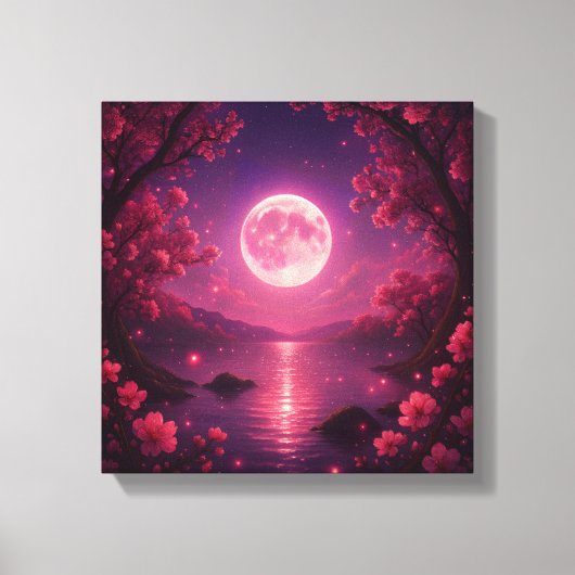 Toile Moonlit Cherry Blossom Serenity (Recto)