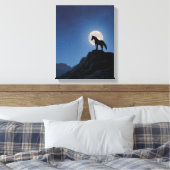 Toile Moonrise Horse Cliff Silhouette Art (Insitu(Chambre))
