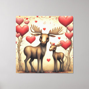 Toile Moose Love 2