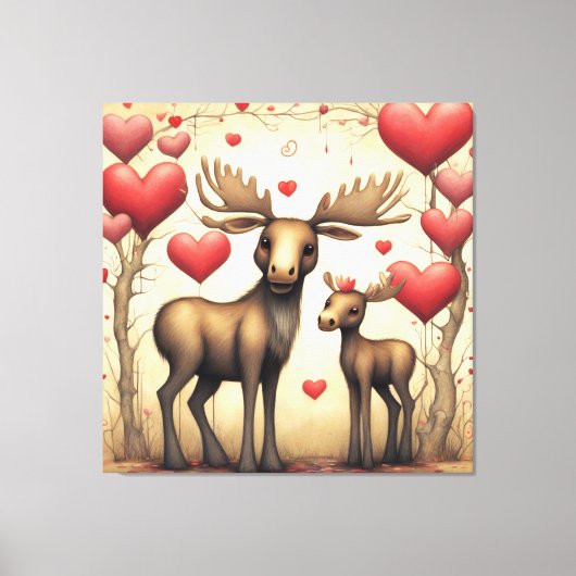 Toile Moose Love 2 (Recto)