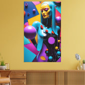 Toile Morceaux de son télékinésie (Insitu(Salon))