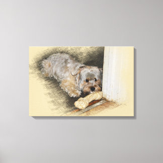 Toile Morkie Art