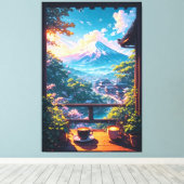 Toile Morning Calm over Fuji (Insitu (Plancher de Bois))