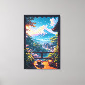 Toile Morning Calm over Fuji (Recto)