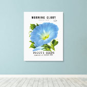 Toile Morning Glory Vintage Seed Packet (Insitu (Plancher de Bois))