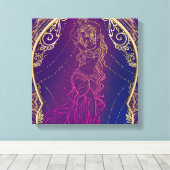 Toile Moroccan Arabes Danse du Ventre Glam Violet & Or (Insitu (Plancher de Bois))