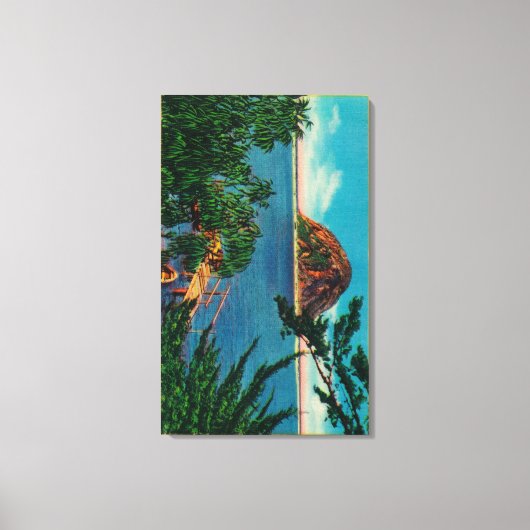 Toile Morro Rock dans le comté de San Luis Obispo (Recto)