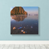 Toile Morro Rock Reflétant Dans Le Sable Humide (Insitu (Plancher de Bois))