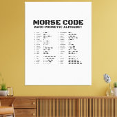 Toile Morse Code Alphabet phonétique OTAN (Insitu(Salon))