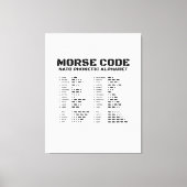 Toile Morse Code Alphabet phonétique OTAN (Recto)
