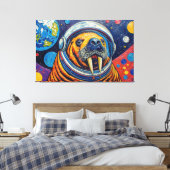 TOILE MORSE DANS L'ESPACE-2 (Insitu(Chambre))