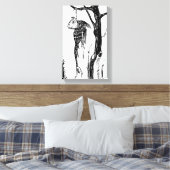 Toile Morue, accrochant sur une branche (Insitu(Chambre))