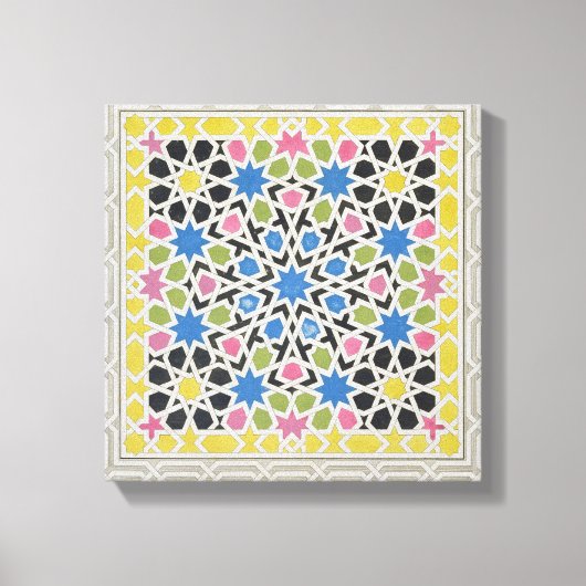 Toile Mosaic design de l'Alhambra, de 'The Arabian (Recto)