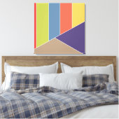 Toile MOSAIC rayures triangles couleur I + vos idées (Insitu(Chambre))