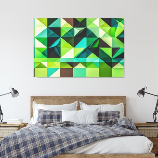 Toile Mosaico Esmeralda Tridimensional (Insitu(Chambre))