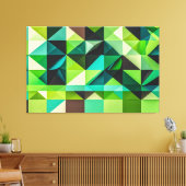 Toile Mosaico Esmeralda Tridimensional (Insitu(Salon))