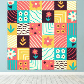 Toile Mosaïque Abstraite (Insitu (Plancher de Bois))