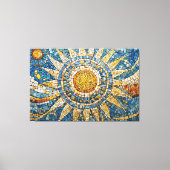 Toile mosaïque céleste du soleil 003 (Recto)