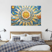Toile mosaïque céleste du soleil 003 (Insitu(Chambre))