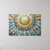 Toile mosaïque céleste soleil 004 (Recto)