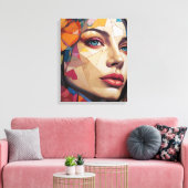 Toile Mosaïque de la Muse (Insitu(Salon))
