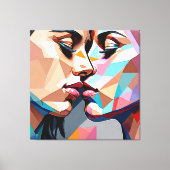 Toile Mosaïque du Baiser Éternel (Recto)