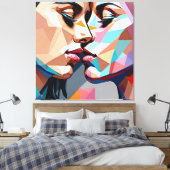 Toile Mosaïque du Baiser Éternel (Insitu(Chambre))