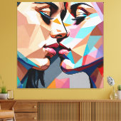 Toile Mosaïque du Baiser Éternel (Insitu(Salon))