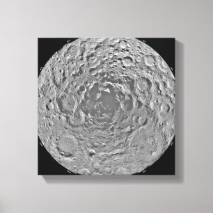 Toile Mosaïque lunaire de la région polaire du sud du