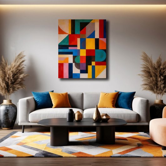 Toile Mosaïque Vibrante