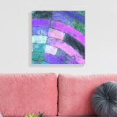 Toile Mosaïque violette (Insitu(Salon))