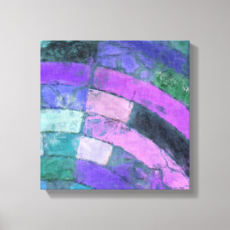 Toile Mosaïque violette