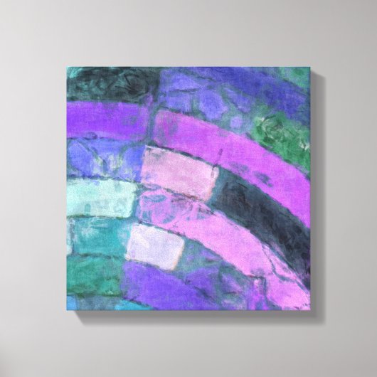 Toile Mosaïque violette (Recto)