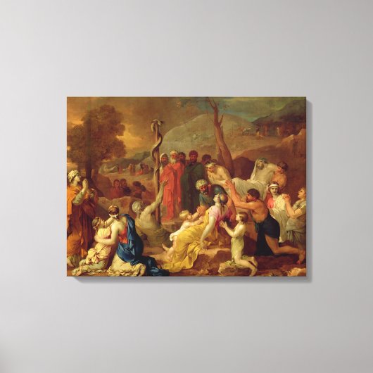 Toile Moses and the Brazen Serpent, c.1653-54 (Recto)