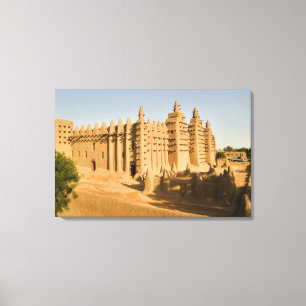 Toile Mosquée de Djenne, un exemple classique de