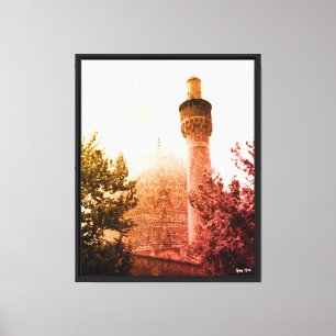 Toile Mosquée royale d'Ispahan en Iran vintage