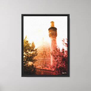 Toile Mosquée royale d'Ispahan en Iran vintage