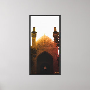Toile Mosquée royale vintage Iran Ispahan