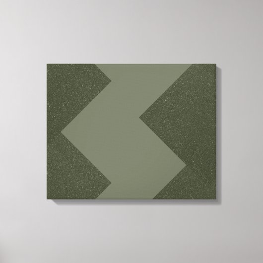 Toile Moss Green Art Moderne (Recto)