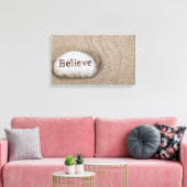 Toile mot Croire sur beach rock (Insitu(Salon))