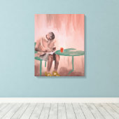 Toile Mot de passe au Cafe Painting (Insitu (Plancher de Bois))