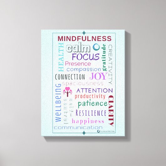 Toile Mot de pleine conscience (Recto)