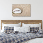 Toile mot Rêve sur rocher de plage (Insitu(Chambre))