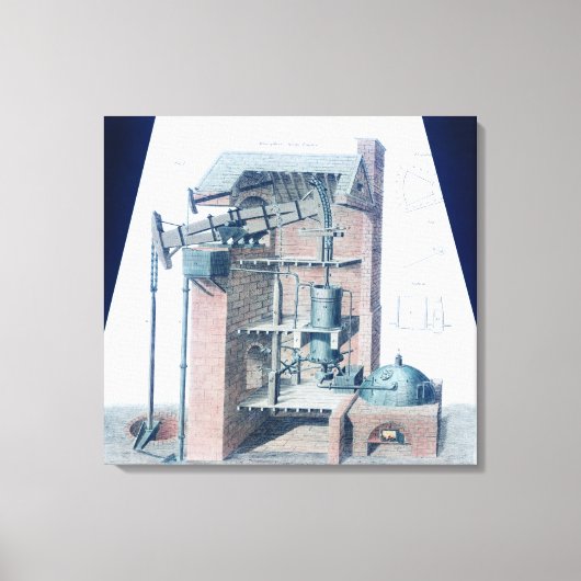 Toile Moteur à vapeur atmosphérique (Recto)