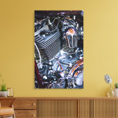 Toile Moteur de chopper personnalisé (Insitu(Salon))