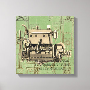 Toile Moteur Wisconsin Milwaukee Wisconsin Moteur à gaz 