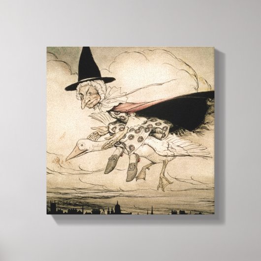 Toile Mother Goose, Frontispiece of Mother Goose The Ol (Recto)