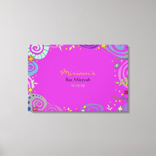 Toile MOTHER NATURE SWIRL Bat mitzvah Connexion (Recto)