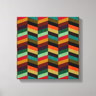 Toile Motif à carreaux bicolores colorés
